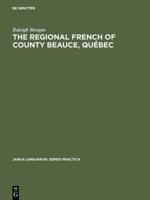 The Regional French of County Beauce, Québec