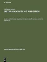 Ostjakische Volksdichtung Und Erzählungen Aus Zwei Dialekten