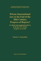 Private International Law at the End of the 20th Century