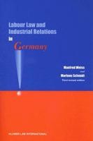 Labour Law and Industrial Relations in Germany