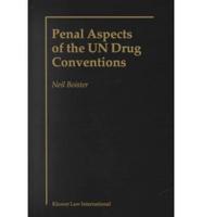 Penal Aspects of the UN Drug Conventions