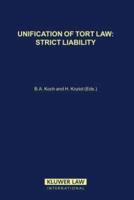 Unification of Tort Law : Strict Liability