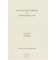 The Palestine Yearbook of International Law 1999-2000. Vol. 11