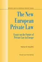 The New European Private Law