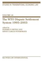 The WTO Dispute Settlement System 1995-2003