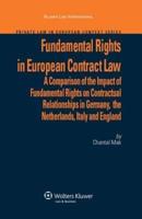 Fundamental Rights in European Contract Law