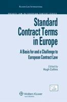 Standard Contract Terms in Europe