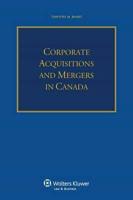 Corporate Acquisitions and Mergers in Canada