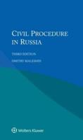 Civil Procedure in Russia