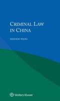 Criminal Law in China
