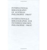 International Bibliography of Austrian Philosophy 1986/87