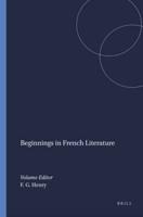 Beginnings in French Literature