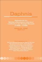 Daphnis, Zeitschrift Fuer Mittlere Deutsche Literatur Und Kultur Der Fruehen Neuzeit