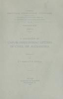 A Collection of Unpublished Syriac Letters of Cyril of Alexandria