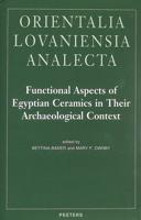 Functional Aspects of Egyptian Ceramics in Their Archaeological Context