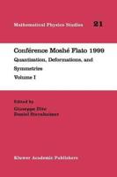 Conférence Moshé Flato 1999 Volume 1