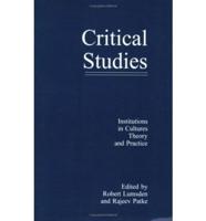 Institution in Cultures: Theory and Practice