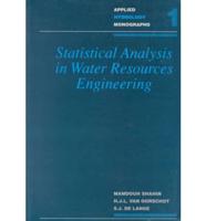 Statistical Analysis in Water Resources Engineering
