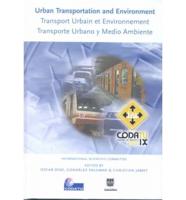 Urban Transportation and Environment: Proceedings CODATU IX Mexico City April 2000