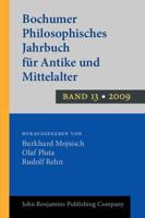 Bochumer Philosophisches Jahrbuch Für Antike Und Mittelalter