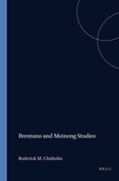 Brentano and Meinong Studies