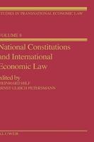 National Constitutions and International Economic Law