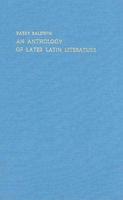 An Anthology of Later Latin Literature