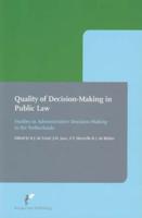 Quality of Decision-Making in Public Law