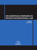 A European Company as a Subject of International Private Law