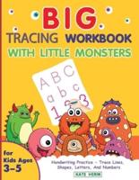 BIG Tracing Workbook With Little Monsters