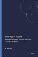 Sociology as Method