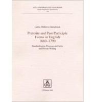 Preterite and Past Participle Forms in English, 1680-1790