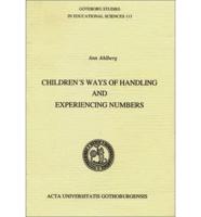 Children&#39;s ways of handling and experiencing numbers