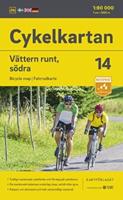 Cykelkartan Blad 14 Vättern runt, södra delen 1:90000