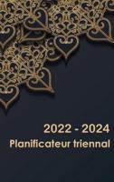 Planificateur mensuel de 3 ans 2022-2024: Calendrier 36 mois planificateur triennal 2022-2024, carnet de rendez-vous, organisateur d'horaire mensuel, journal intime