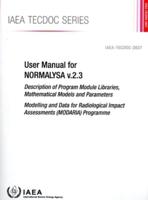 IAEA TECDOC Series User Manual for NORMALYSA V.2.3