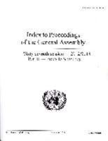 Index to Proceedings of the General Assembly 2012/2013 Part II