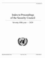 Index to Proceedings of the Security Council: Seventy-Fifth Year, 2020