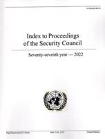 Index to Proceedings of the Security Council: Seventy-Seventh Year, 2022