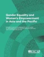 Gender Equality and Women's Empowerment in Asia and the Pacific