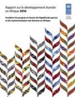 Rapport Sur Le Développement Humain En Afrique 2016