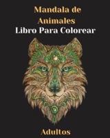 Libro Para Colorear De Mandala De Animales Para Adultos