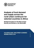 Analysis of Food Demand and Supply Across the Rural-Urban Continuum for Selected Countries in Africa