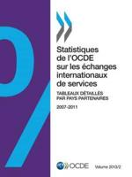 Statistiques de l'OCDE sur les échanges internationaux de services, Volume 2013 Issue 2 : Tableaux détaillés par pays partenaires