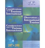 Considérations Sur Le Tourisme International