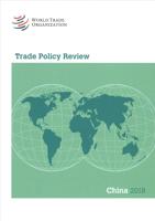 Trade Policy Review 2018: China