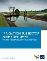 Irrigation Subsector Guidance Note
