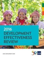 2016 Development Effectiveness Review