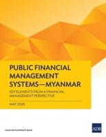 Public Financial Management Systems - Myanmar