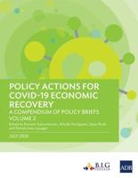 Policy Actions for COVID-19 Economic Recovery